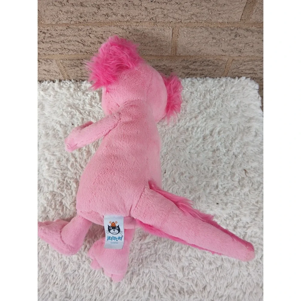 Jellycat Alice Axolotl Stuffed Plush 14in Bright Pink